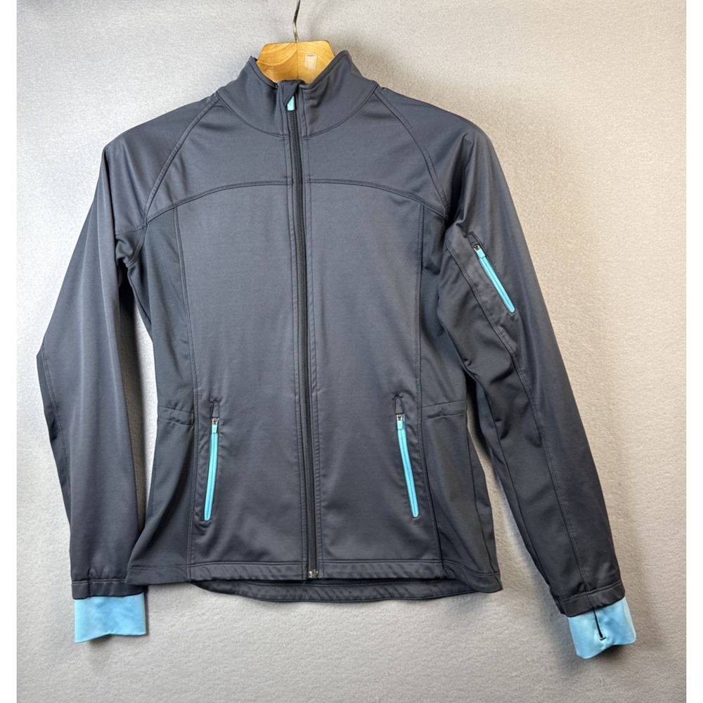 Athleta‎ Floral Dipsea Full-Zip Water Resistant Running Jacket Size S Athleisure